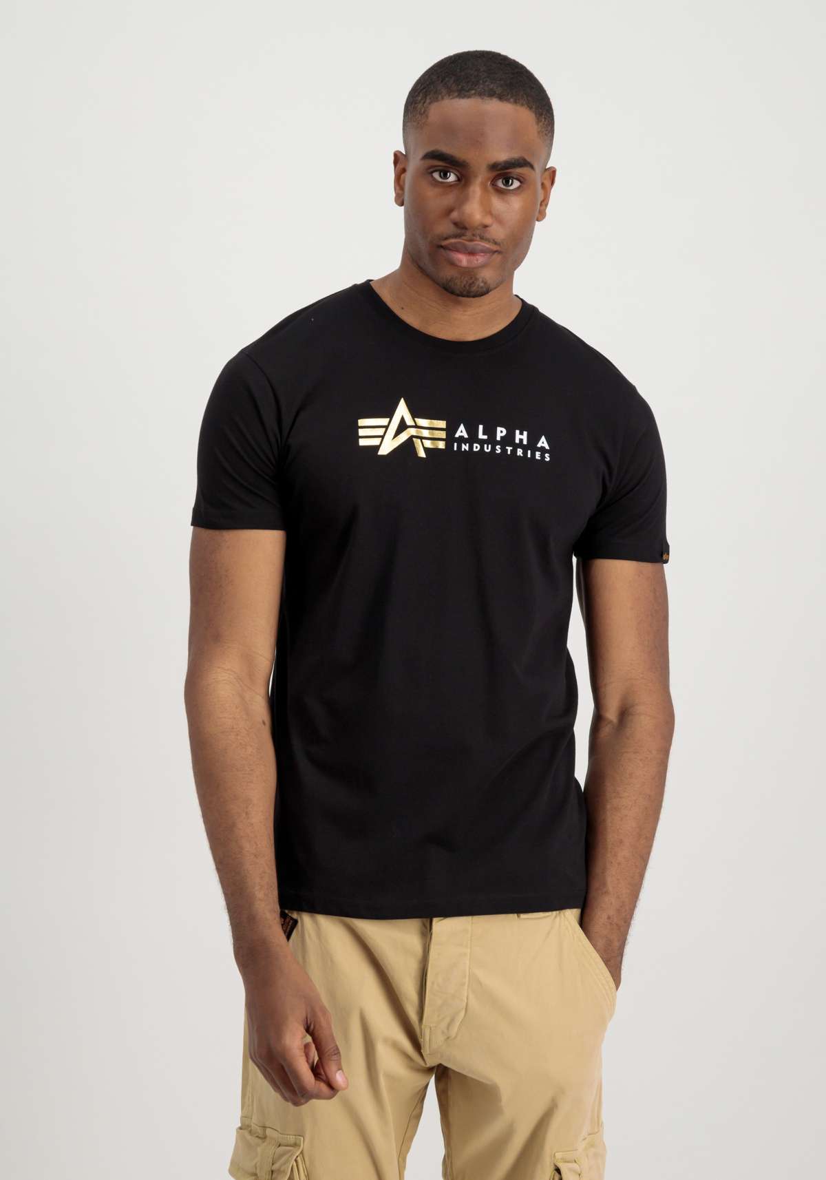 футболка»Men - T-Shirts Alpha Label T Foil Print«