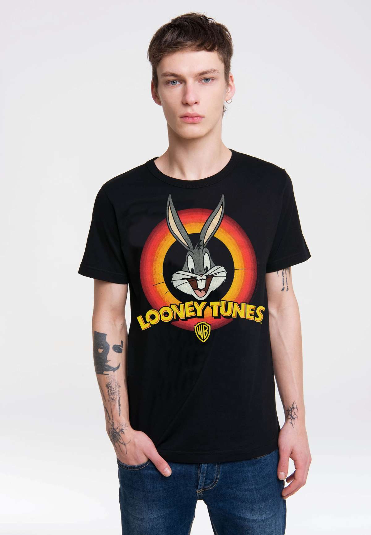 Футболка с классным принтом логотипа»Looney Tunes - Bugs Bunny Logo«