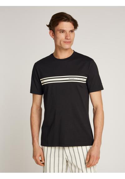 рубашка с круглым вырезом CENTRAL CHEST STRIPE TEE