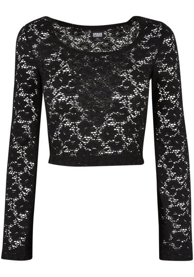 Длинный рукав Urban Classics Damen Ladies Cropped Lace Longsleeve