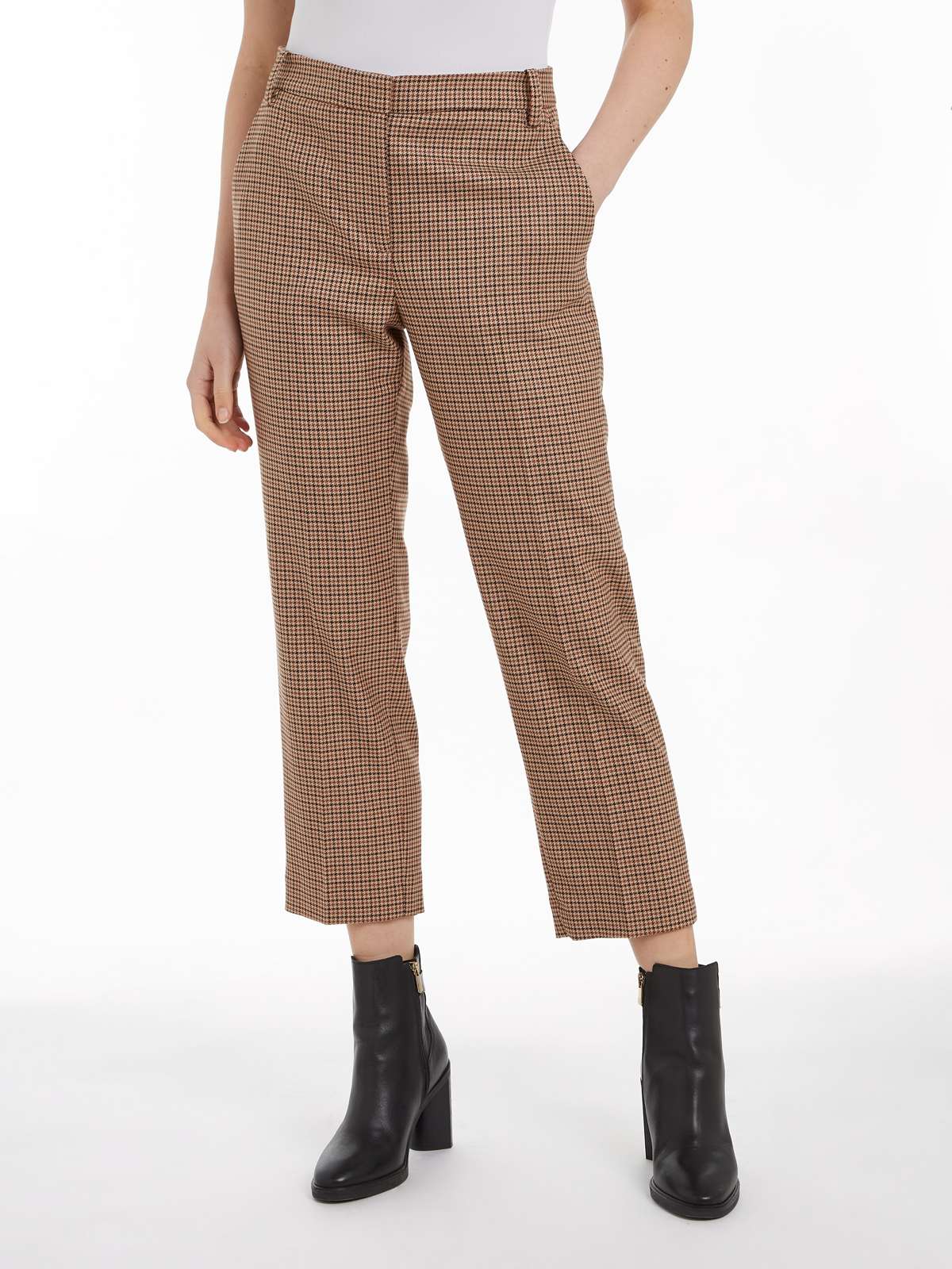 Тканые брюки в клетку »CORE CHECK SLIM STRAIGHT PANT«