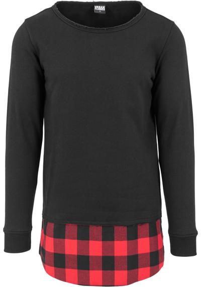 Свитер с круглым вырезом»Urban Classics Herren Long Flanell Bottom Open Edge Crewneck«