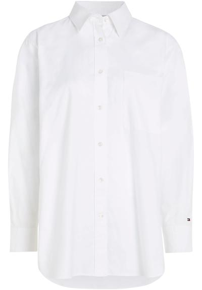 Блузка-рубашка с логотипом Tommy Hiflger на рукаве.