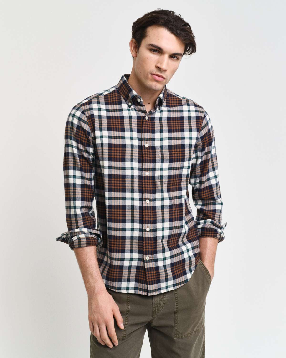 Рубашка с длинным рукавом»REG FLANNEL PLAID SHIRT«