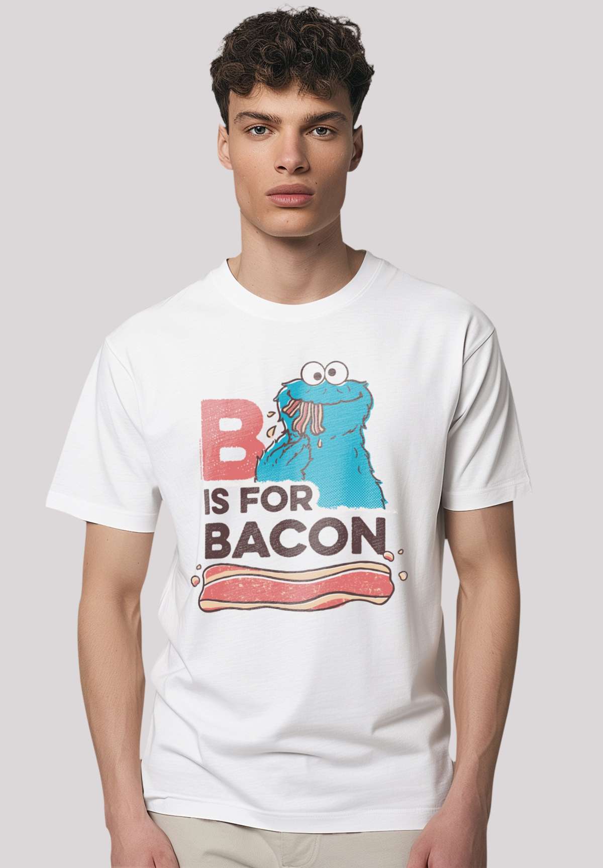 футболка Sesamstra?e Cookie Monster Bacon