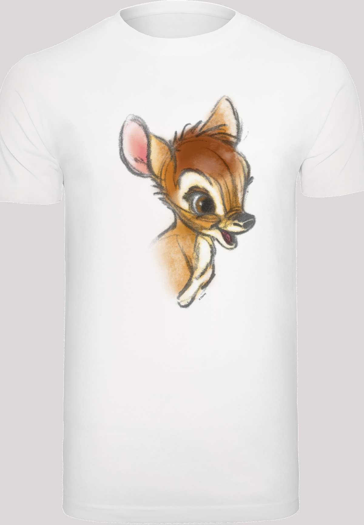 Рубашка с коротким рукавом»Herren Bambi Drawing with T-Shirt Round Neck«