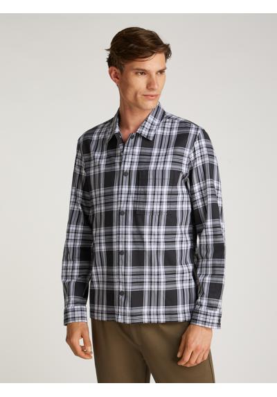 Рубашка в клетку с принтом логотипа TWILL CHECK SNAPS OVERSHIRT