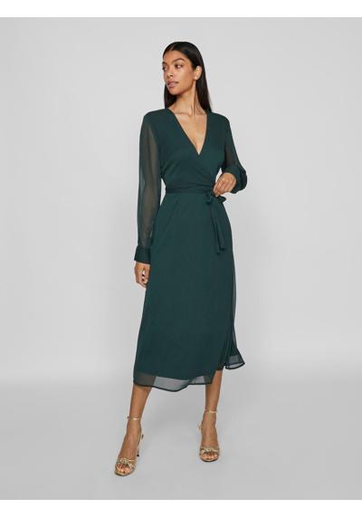 Шифоновое платье VIFALIA V-NECK L/S MIDI DRESS - NOOS