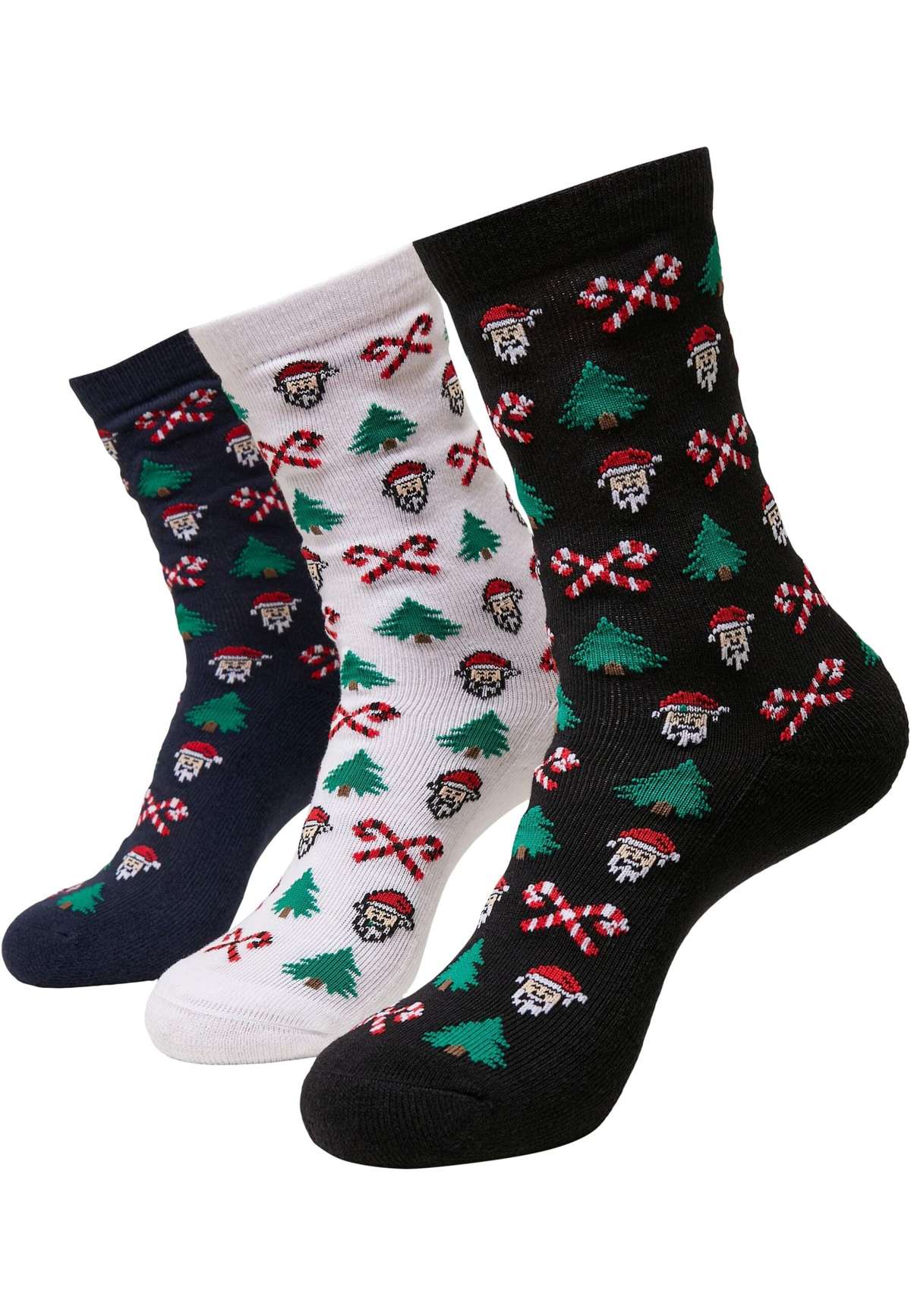 Базовые носки Urban Classics Unisex Grumpy Santa Christmas Socks 3-Pack