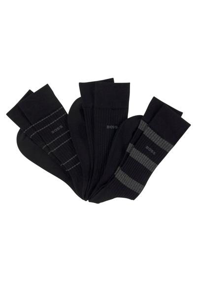 Деловые носки, (упаковка, 3 пары, 3 шт.), с вышивкой