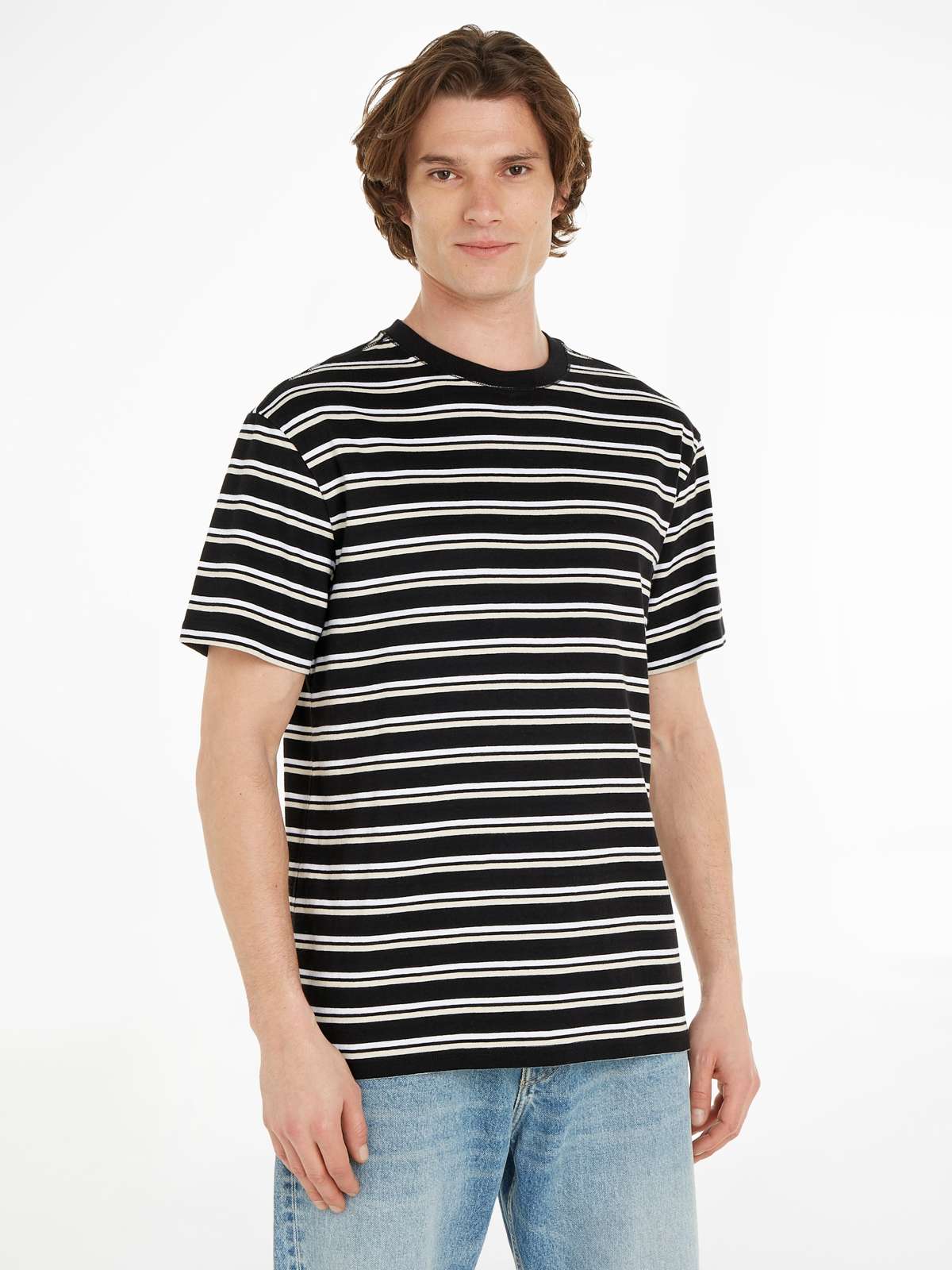 Футболка с разноцветными полосками»TJM REG EASY STRIPE TEE«