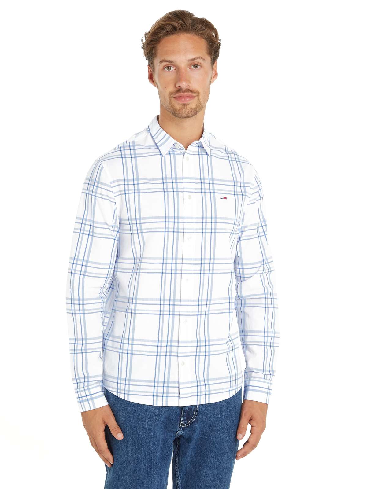 Рубашка с длинным рукавом»TJM REG POPLIN CHECK SHIRT«