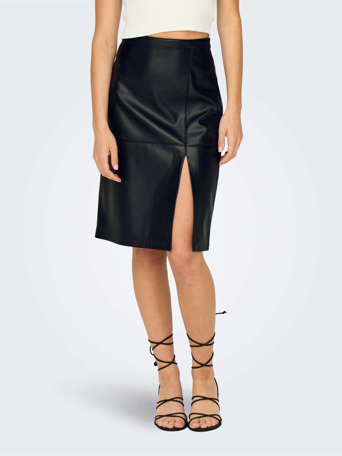 Юбка из искусственной кожи ONLNEWOLINE FAUX LEATHER SKIRT CC OTW