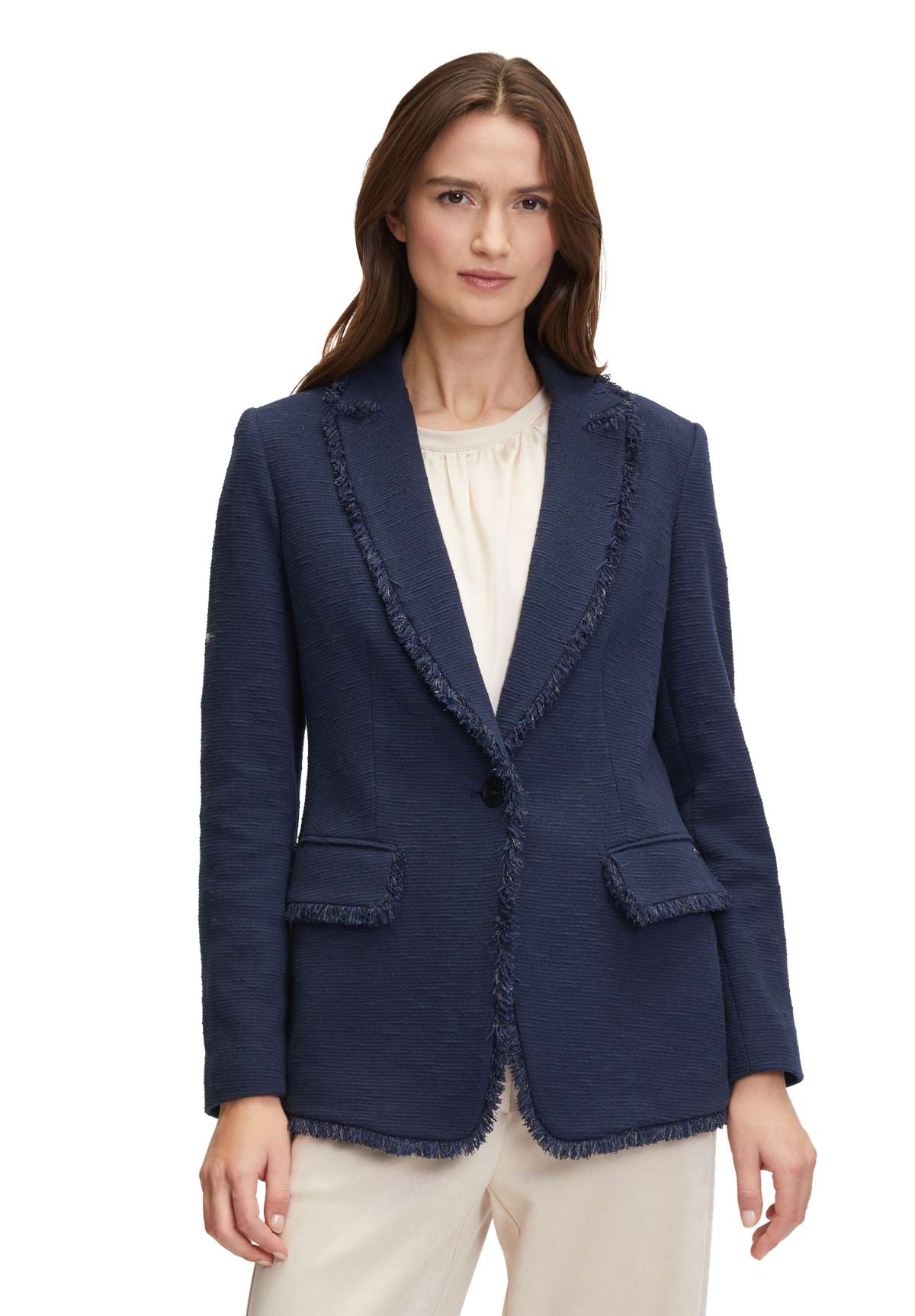 Длинный пиджак »Betty & Co Businessblazer mit Fransen«