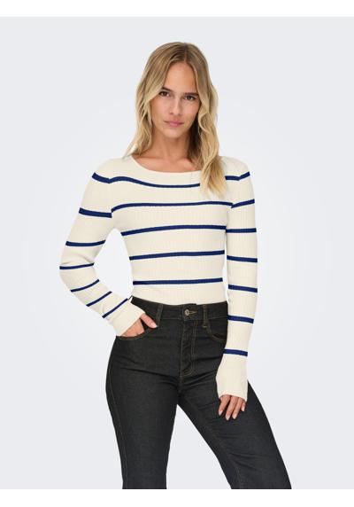 Вязаный свитер ONLIBI LS RIB BOATNECK CC KNT