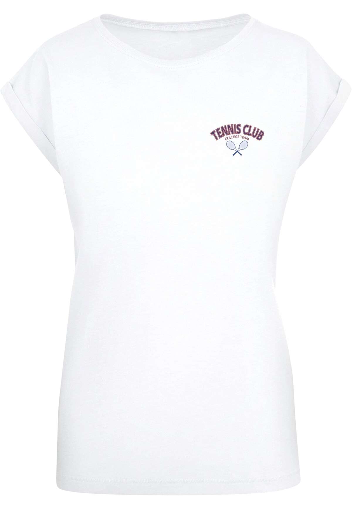 футболка »Damen Ladies College Club Extended Shoulder Tee«