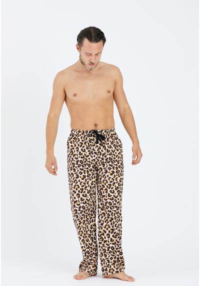 Тканевые брюки с леопардовым принтом