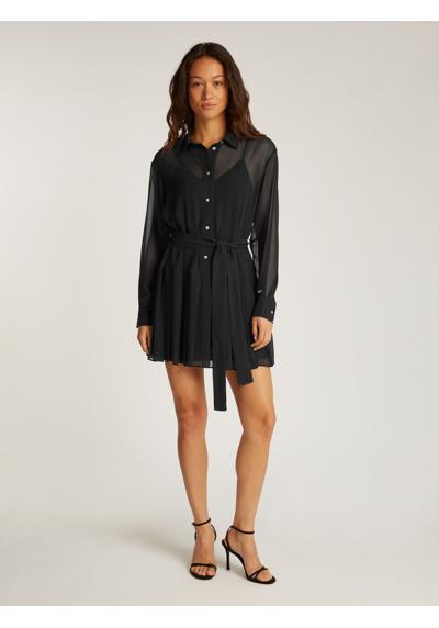 Платье-рубашка прозрачного вида »TJW STAR MINI SHIRT DRESS EXT«