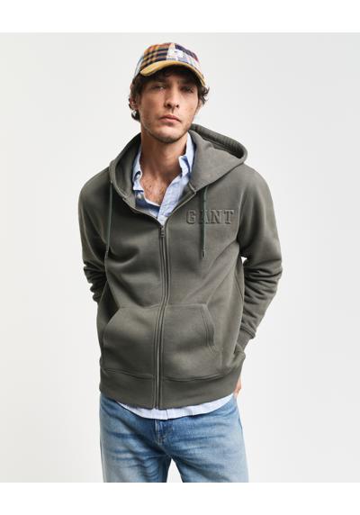 Толстовка с капюшоном EMBOSSED FULL-ZIP HOODIE