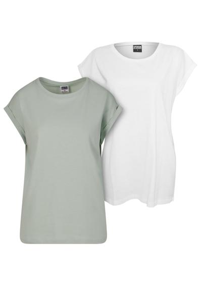 футболка »Urban Classics Damen Ladies Extended Shoulder Tee 2-Pack«