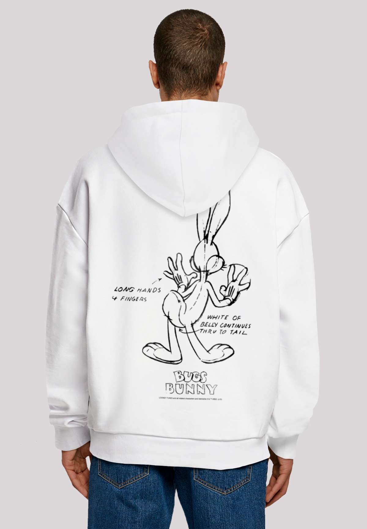 Толстовка с капюшоном»Looney Tunes Bugs Bunny White Belly«