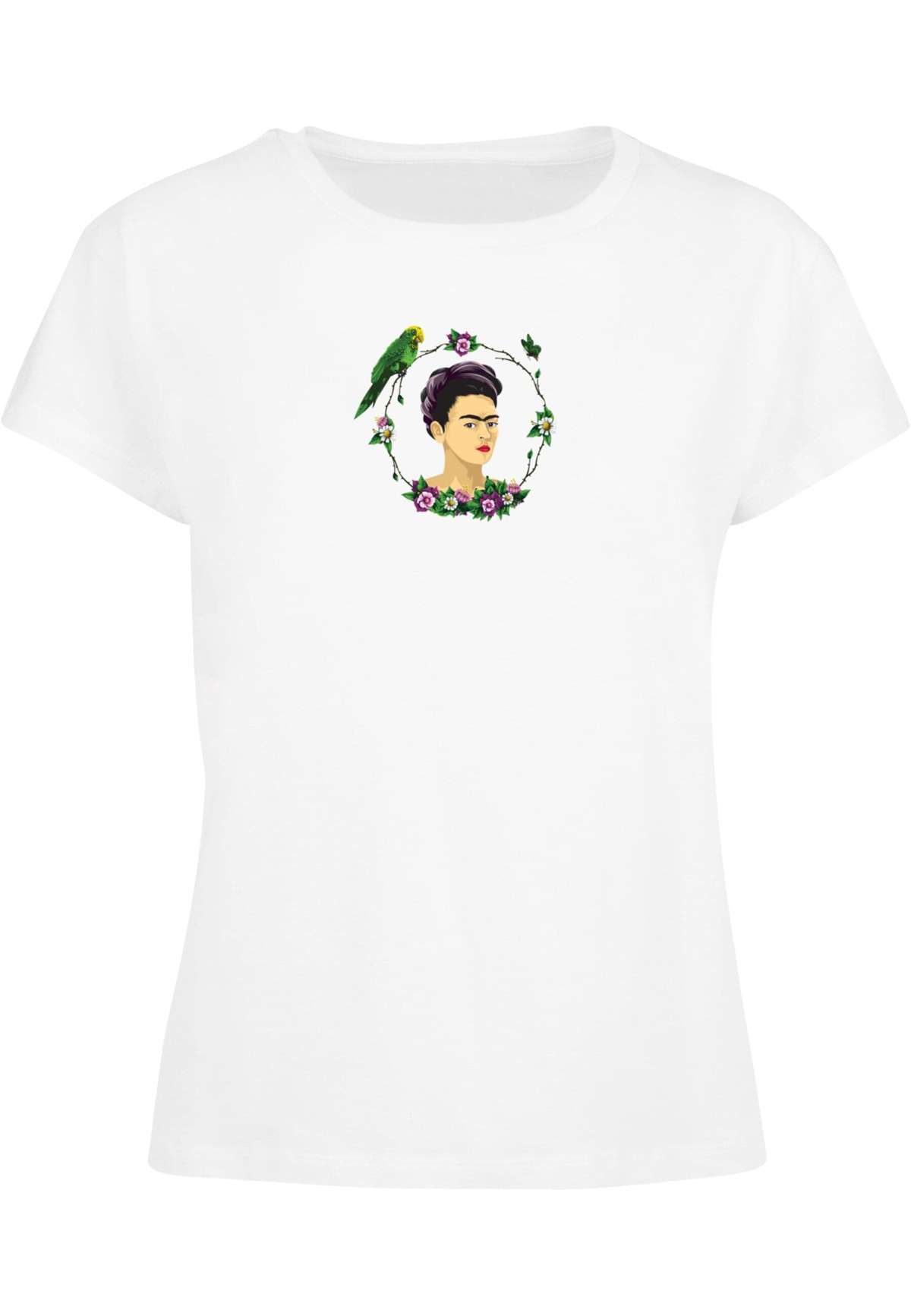 футболка Damen Ladies Frida Kahlo - Botanic frame Box Tee