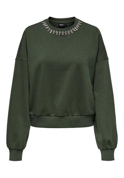 толстовка ONLKIARA L/S O-NECK EMBELLISHMENT SWT