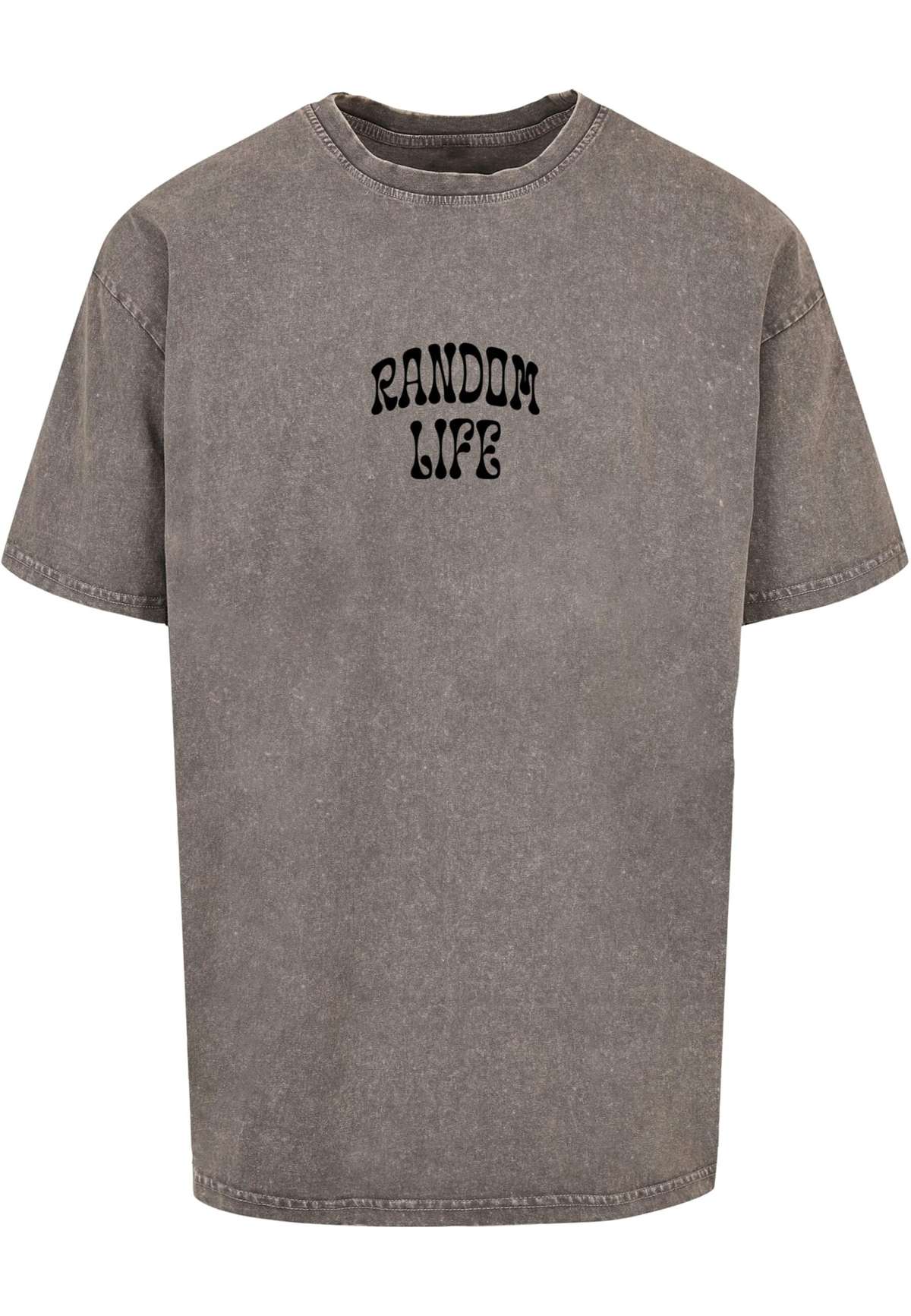 футболка»Herren Random Life Acid Washed Heavy Oversized Tee«