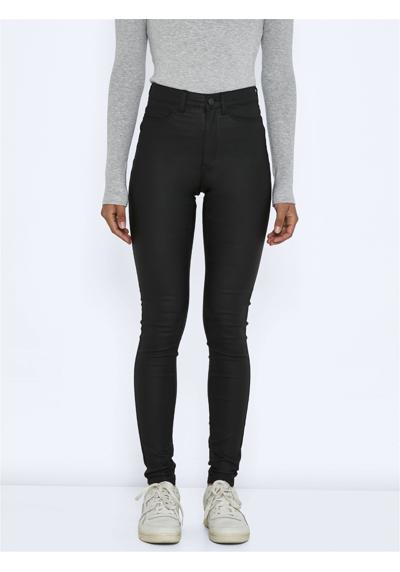 Брюки из искусственной кожи NMCALLIE HW SKINNY COATED PANTS NOOS