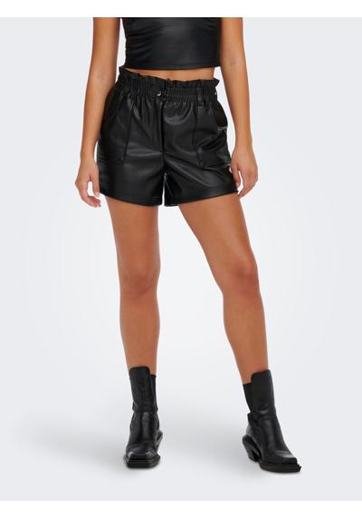 шорты ONLSTEPHANIE FAUX LEATHER SHORTS CS OTW