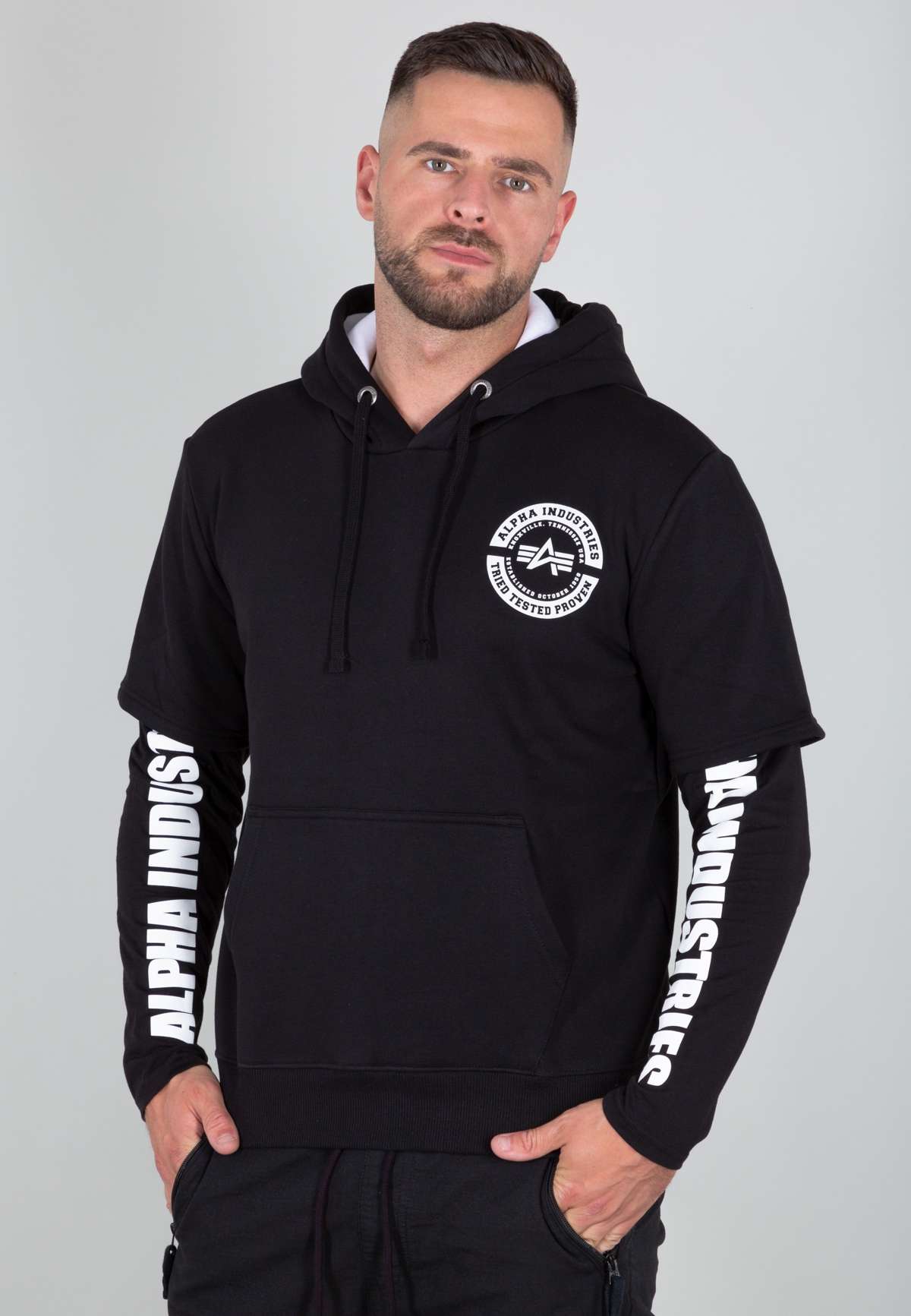 Толстовка с капюшоном Men - Hoodies Sleeve Print Hoodie