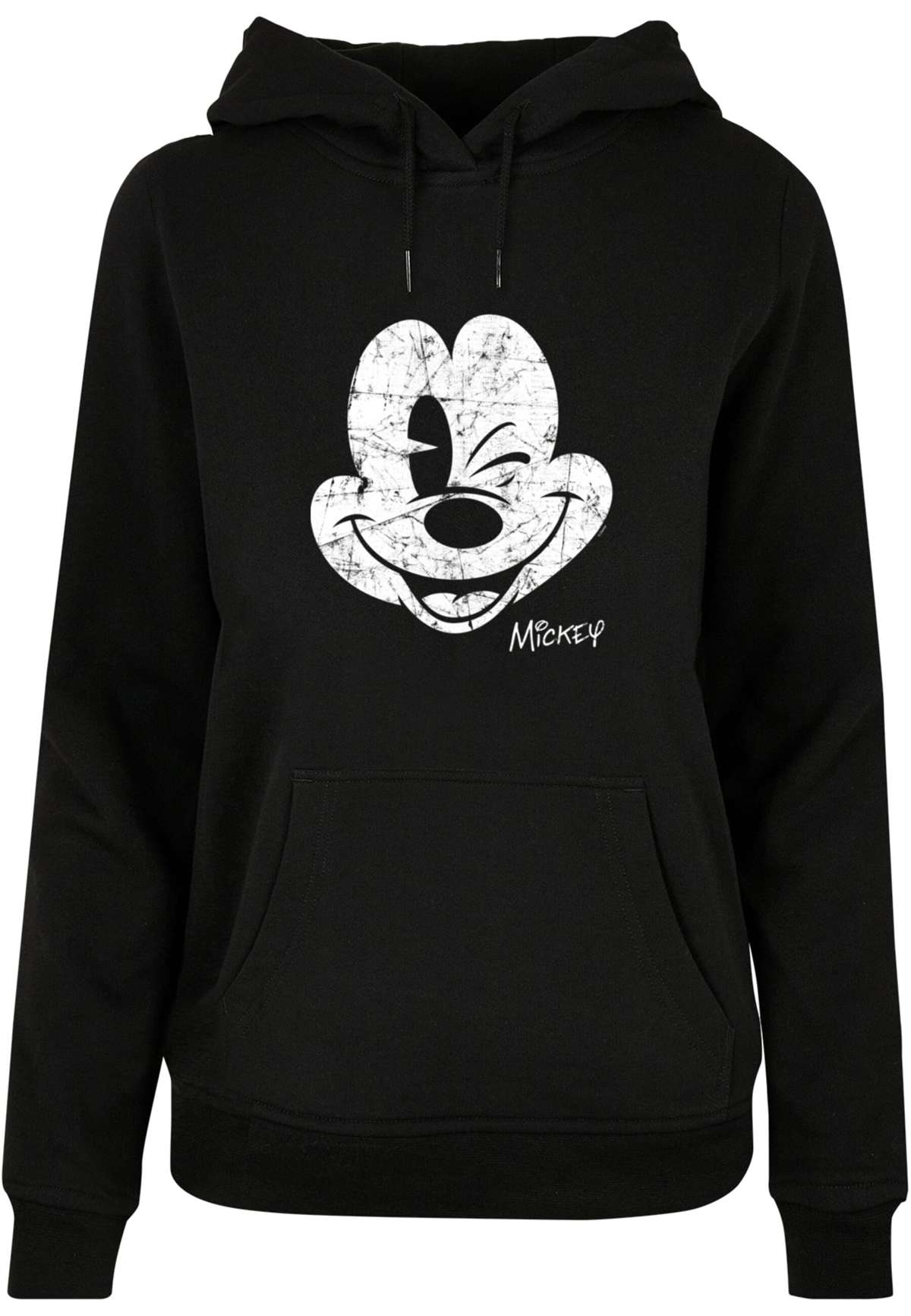 Толстовка с капюшоном »Damen Ladies Mickey Mouse - Distressed Hoody«