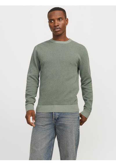 Свитер с круглым вырезом в вязаном виде JJEGLOBE KNIT CREW NECK NOOS