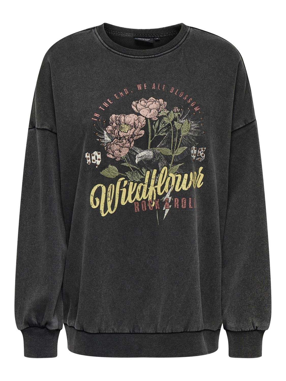 толстовка ONLLUCINDA L/S OVERSIZE WILD O-NECK SWT