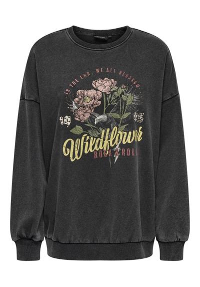 толстовка ONLLUCINDA L/S OVERSIZE WILD O-NECK SWT