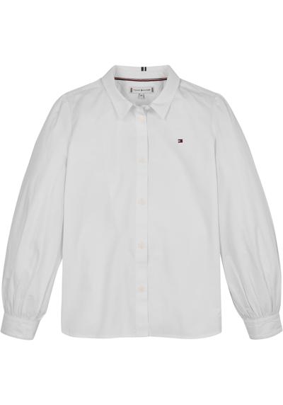 Классическая блузка детская до 16 лет с вышивкой логотипа