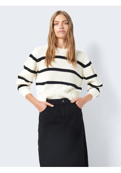 Вязаный свитер NMMAYSA L/S STRIPE O-NECK KNIT NOOS