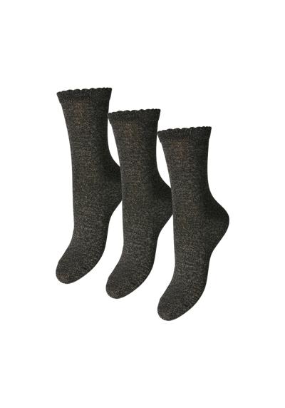 Носки PCSEBBY GLITTER LONG 3-PACK SOCKS NOOS