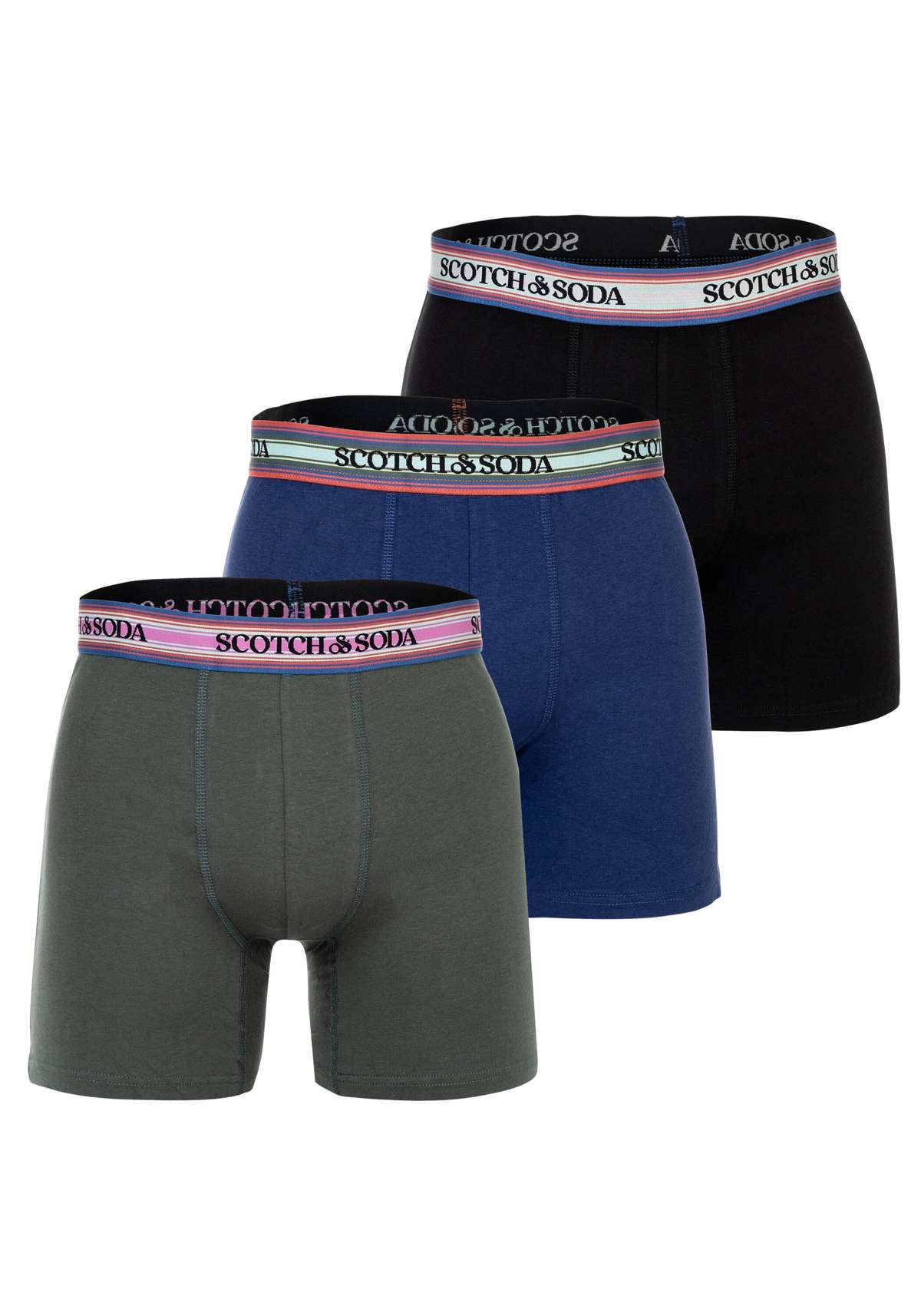 Боксеры Boxershort Solid Cotton Stretch 3er Pack