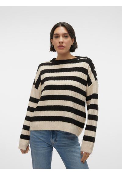 Свитер с круглым вырезом VMELYA LS O-NECK BUTTON PULLOVER GA BOO