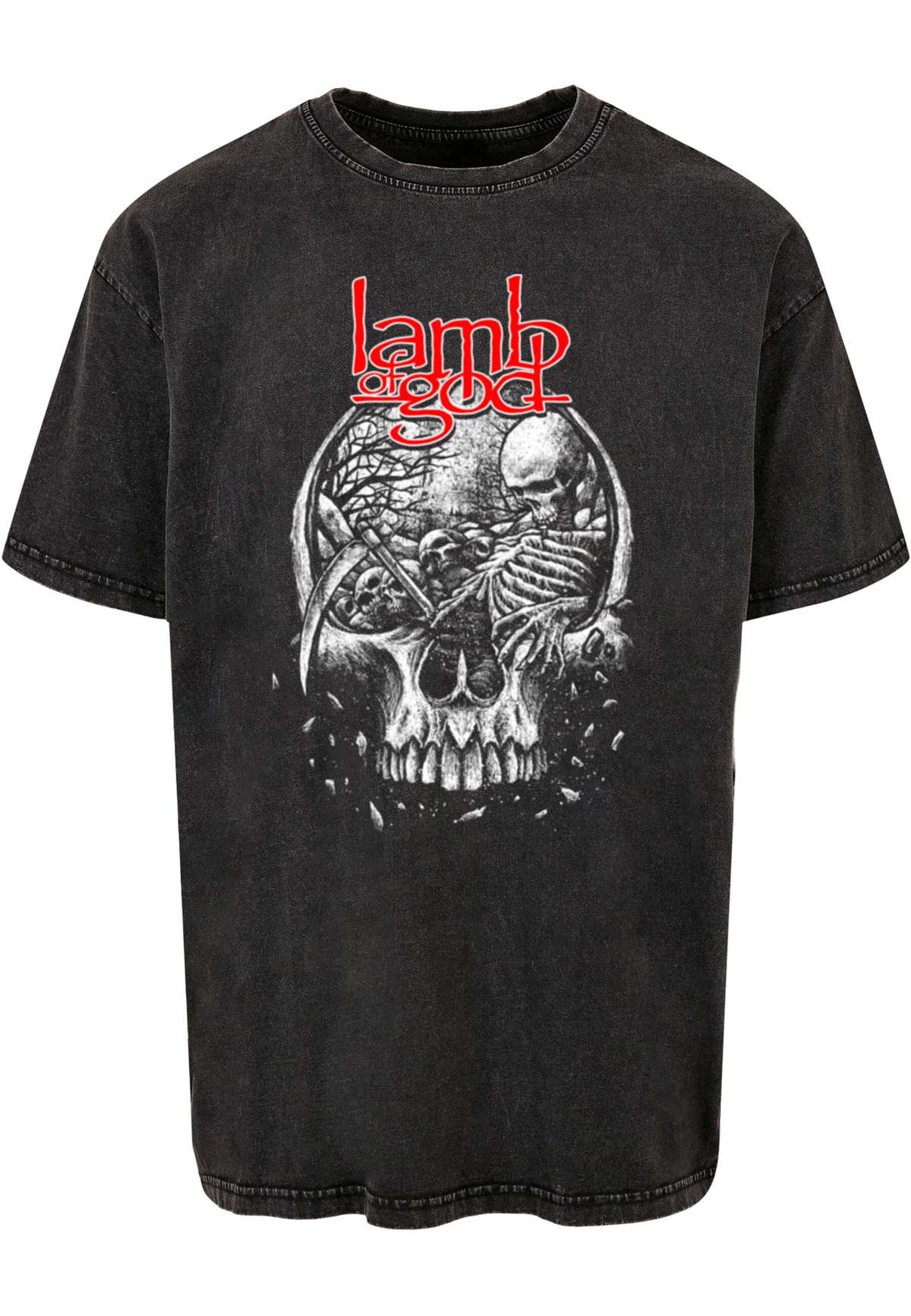 футболка Herren Lamb Of God - Tombskull Washed Oversize Tee