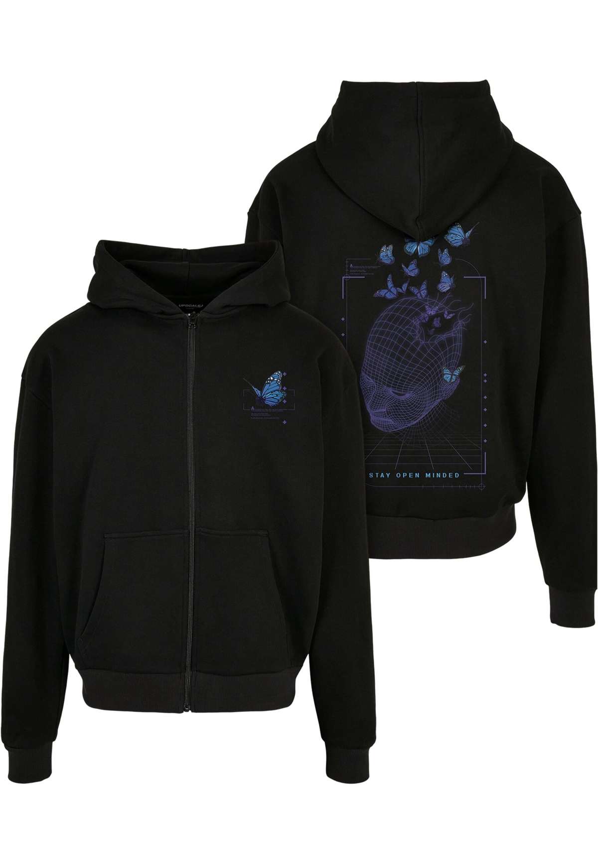 Толстовка»Herren Grid Head Butterfly Oversize Hoody«