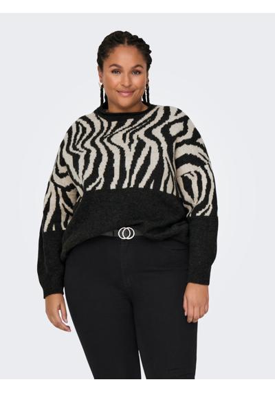 Свитер с круглым вырезом CARJADE ZEBRA L/S O-NECK KNT