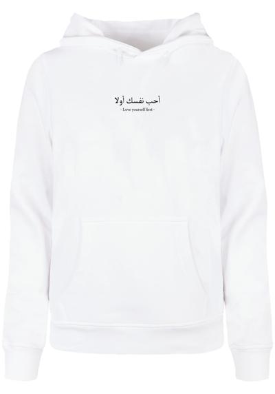 Толстовка с капюшоном Damen Ladies Love Yourself First Basic Hoody