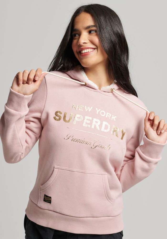 Толстовка с капюшоном »SU-LUXE METALLIC LOGO HOODIE«