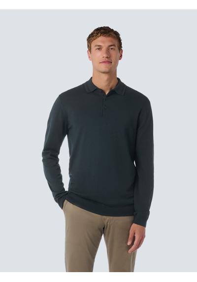 Свитер с круглым вырезом»No Excess Langarmeliger Polo-Pullover«