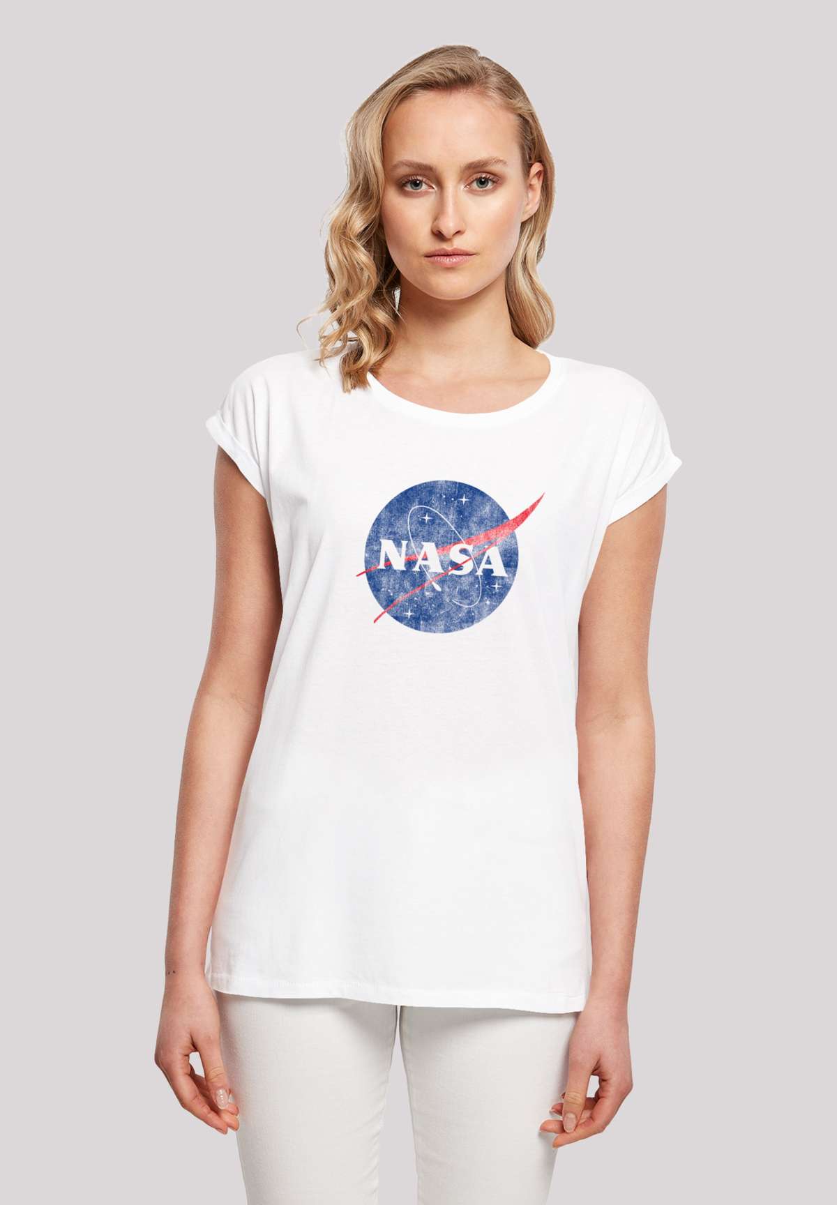 футболка NASA Classic Insignia Logo Distressed`