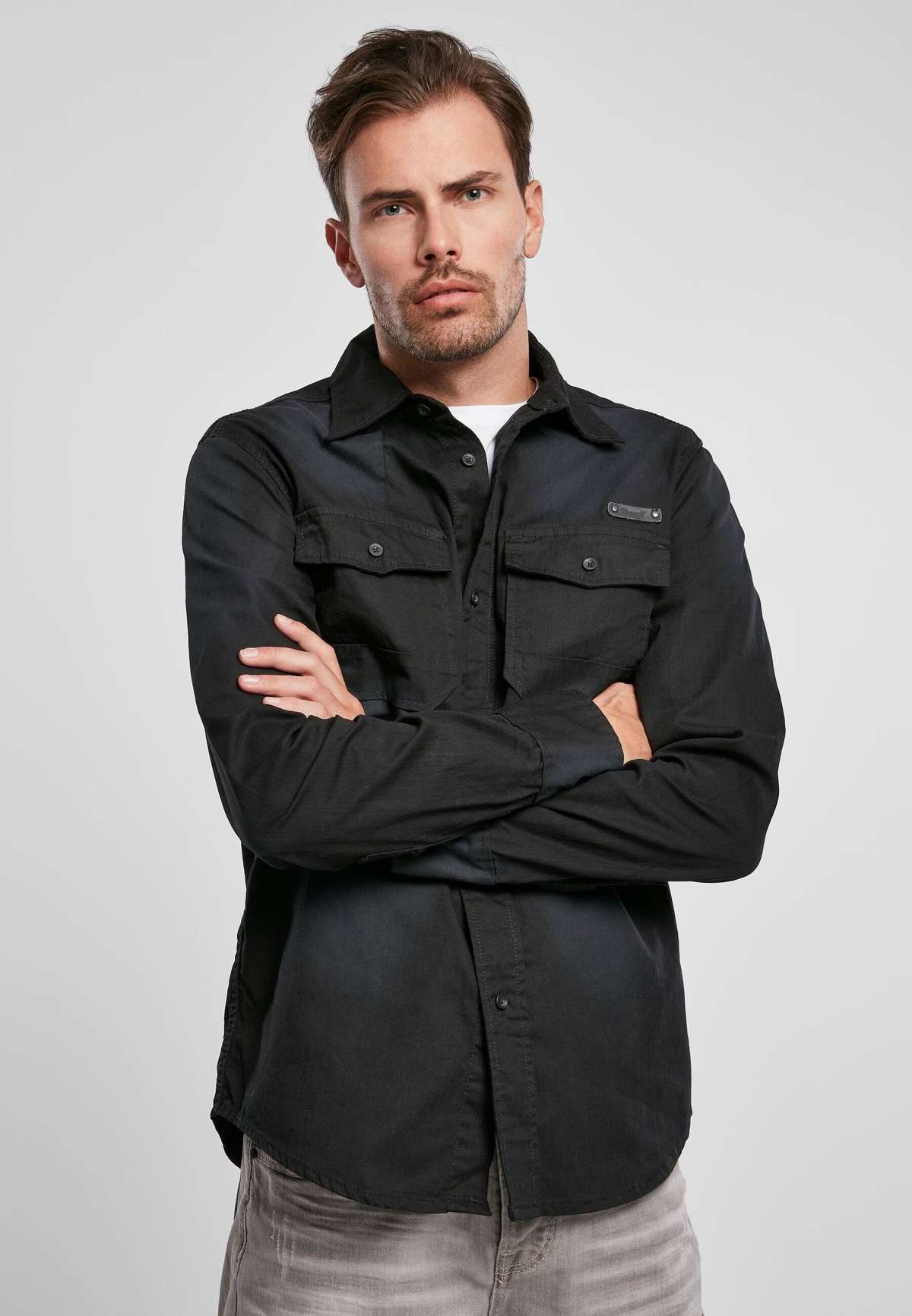 Рубашка с длинным рукавом Herren Hardee Denim Shirt