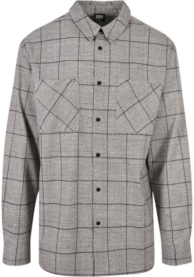 Рубашка с длинным рукавом Urban Classics Herren Long Oversized Checked Greyish Shirt