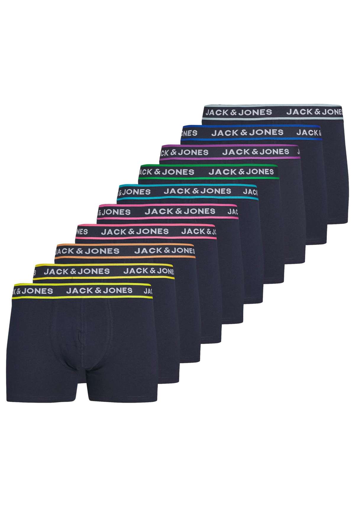 Боксеры Boxershort JACLIME SOLID TRUNKS 10P 10er Pack